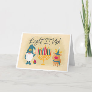 Markieren Sie die Hanukkah-Karte Karte