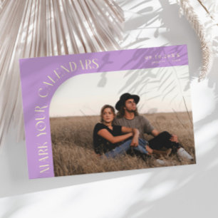 Markieren Sie Ihre Kalender Wisteria gebogener Rah Save The Date