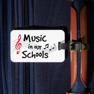 Markieren Sie Ihre Musikinstrumente Gepäckanhänger