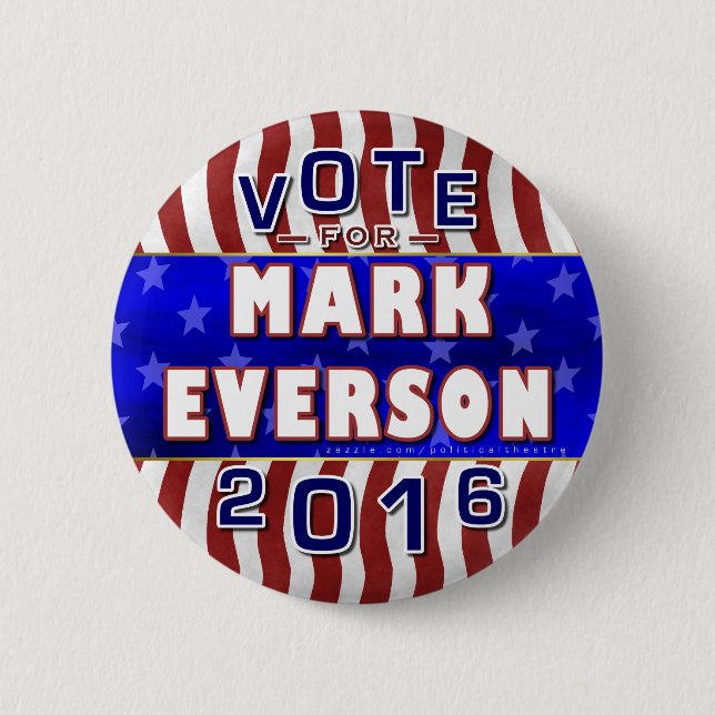Markieren Sie Republikaner 2016 Everson Button (Vorderseite)