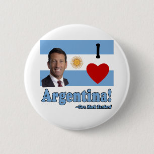 Markieren Sie Sanford I Liebe Argentinien Button