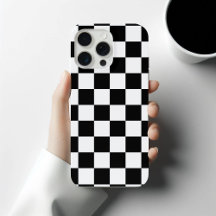 Markierte Quadrate schwarz-weiß geometrischer Retr