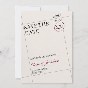 Markierter Kalender Save The Date Anpassen Bild Einladung