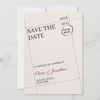 Markierter Kalender Save The Date Anpassen Bild Einladung