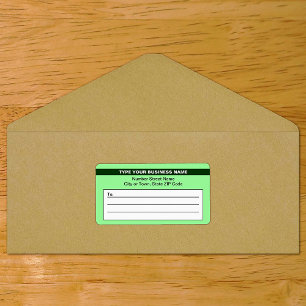 Markierter Markenname für hellgrüne Versand