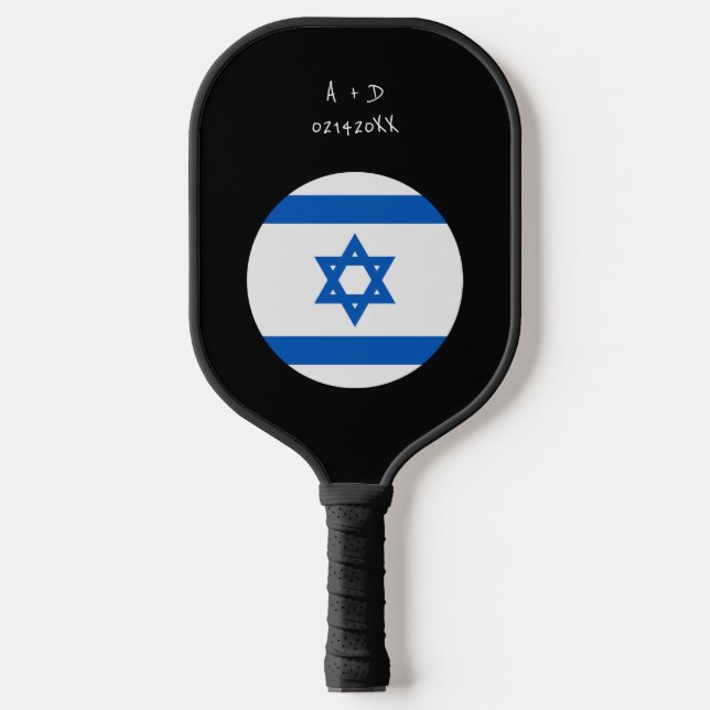 Markierung für benutzerdefinierte Meldung Israel Pickleball Schläger (Vorderseite)