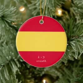 Markierung für benutzerdefinierte Meldung Spanien Keramik Ornament