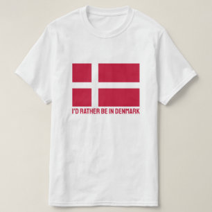 Markierung für benutzerdefinierten Text Dänemark T-Shirt