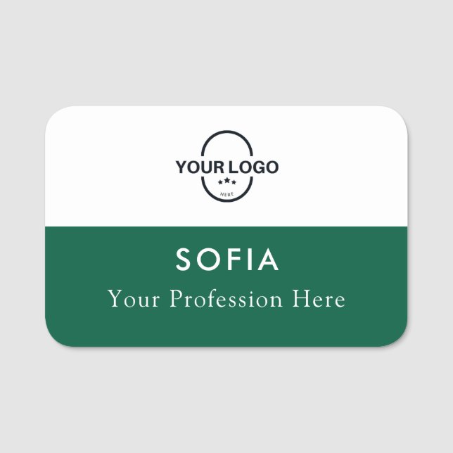 Markierung für den Namen des Mitarbeiters für das  Namensschild (Vorderseite)