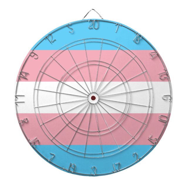 Markierung für den Trans Pride (Transgender Pride) Dartscheibe (vorne)