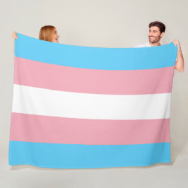 Markierung für den Trans Pride (Transgender Pride) Fleecedecke