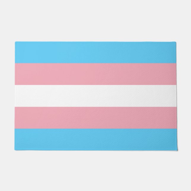 Markierung für den Trans Pride (Transgender Pride) Fußmatte (Vorderseite)