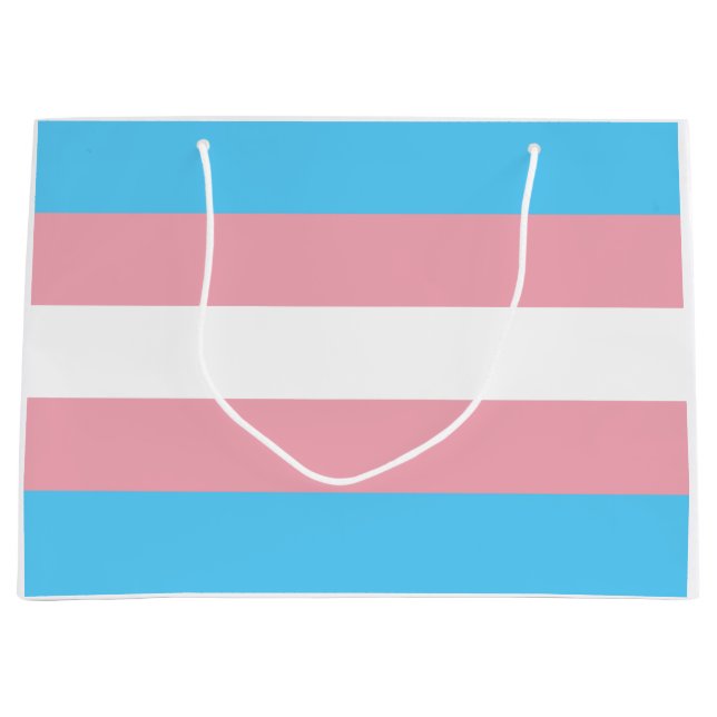 Markierung für den Trans Pride (Transgender Pride) Große Geschenktüte (Vorderseite)