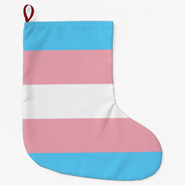 Markierung für den Trans Pride (Transgender Pride) Großer Weihnachtsstrumpf