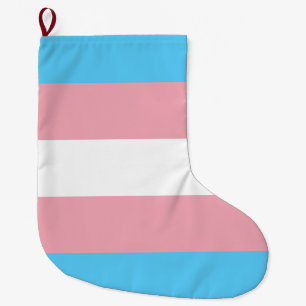 Markierung für den Trans Pride (Transgender Pride) Großer Weihnachtsstrumpf