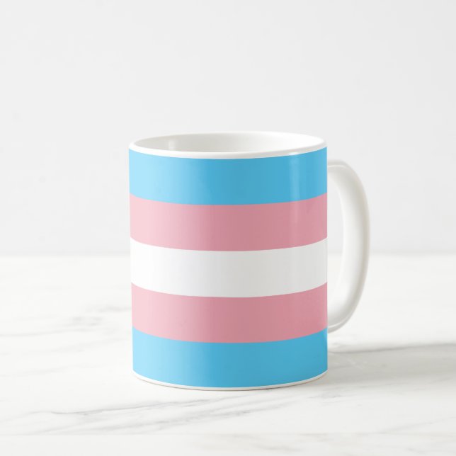 Markierung für den Trans Pride (Transgender Pride) Kaffeetasse (VorderseiteRechts)