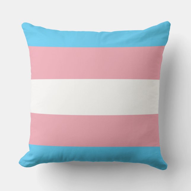 Markierung für den Trans Pride (Transgender Pride) Kissen (Vorderseite)