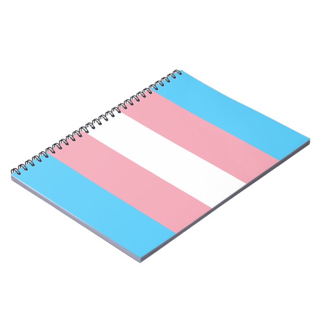 Markierung für den Trans Pride (Transgender Pride) Notizblock (Linke Seite)
