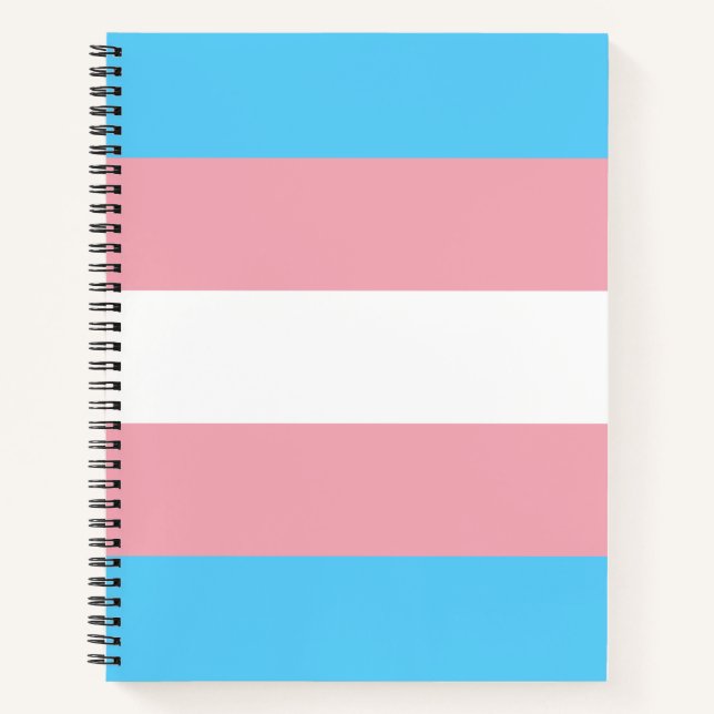Markierung für den Trans Pride (Transgender Pride) Notizbuch (Vorderseite)