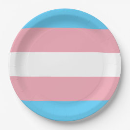 Markierung für den Trans Pride (Transgender Pride) Pappteller