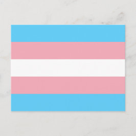 Markierung für den Trans Pride (Transgender Pride) Postkarte