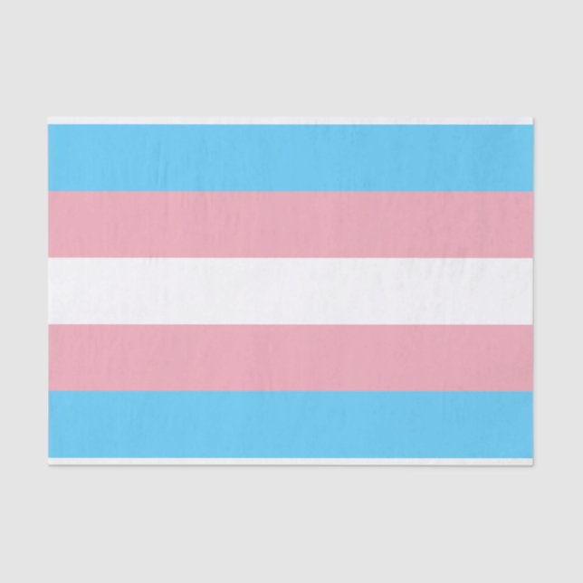 Markierung für den Trans Pride (Transgender Pride) Seidenpapier (Vorderseite)