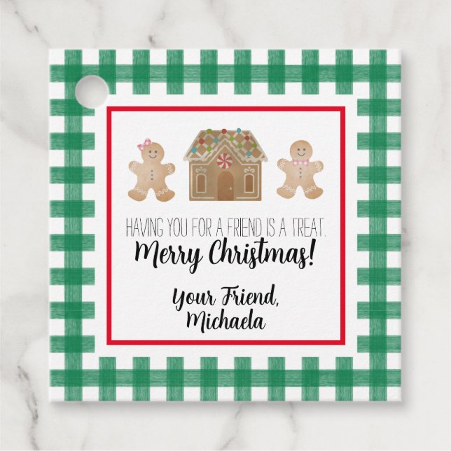 Markierung für Kindergeschenke für Wasserfarben-Le Geschenkanhänger (Vorderseite)