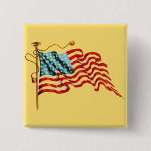 Markierung für Sterne und Streifen - Button