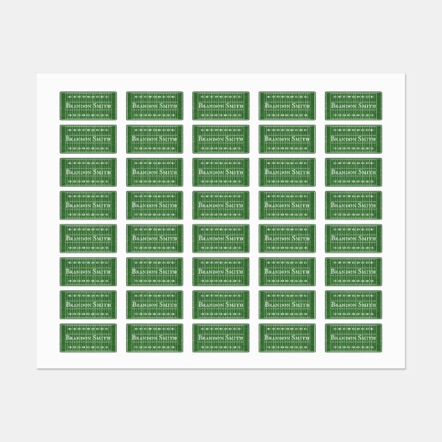 Markierungen für Fußball-Felddesign Etiketten (Blatt)