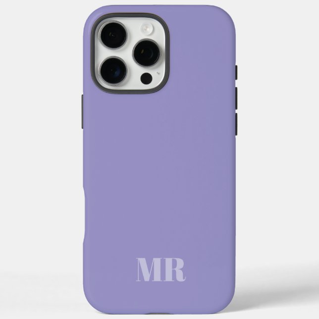 Markierungen für hellviolette Monogramme Case-Mate iPhone Hülle (Rückseite)