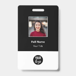 Markierungen für schwarze Standard-Firmenmitarbeit Ausweis