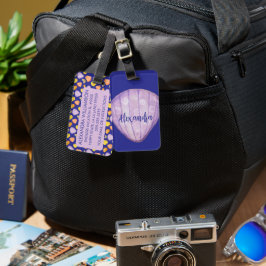 Markierungstafel für das Monogramm (Violet) Gepäckanhänger