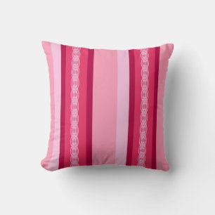 Markisenstreifen Mitte des Jahrhunderts - Rosa und Kissen