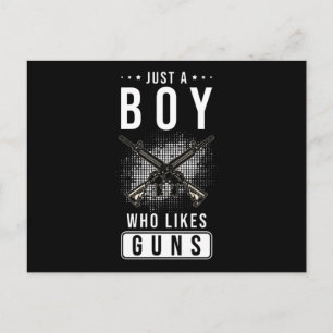 Marksman Gun Weapon Postkarte