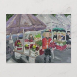 MARKT DER BAUER POSTKARTE