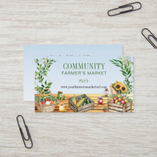 Markt der Bauern, Frischprodukte Visitenkarte