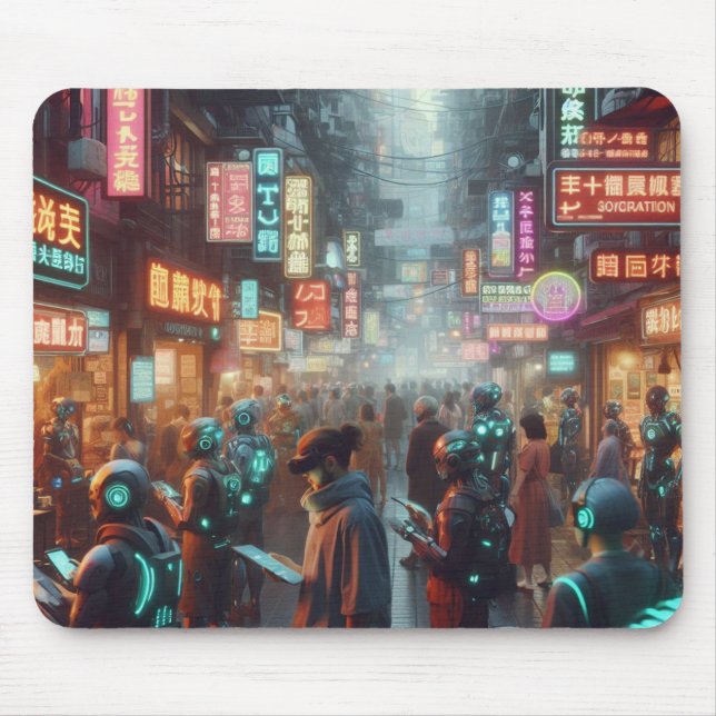 Markt der Neon Wonders Mousepad (Vorne)