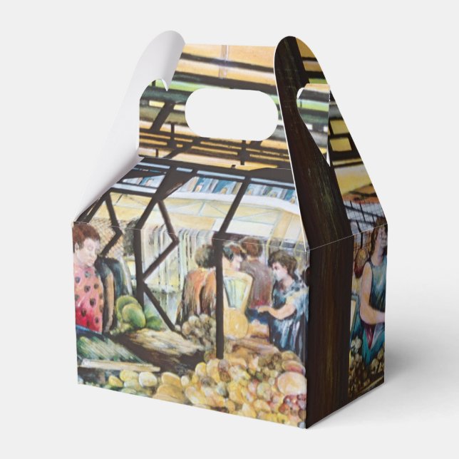 Markt der ungarischen Bauer Geschenkschachtel (Vorderseite)