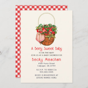 Markt für Bauern, Obstcotattecore, Erdbeere Einladung