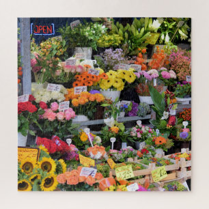 Markt für Blume - Straßen Deutschlands -20x20 -676 Puzzle