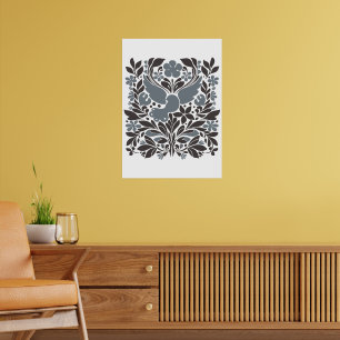 Markt für Bohemische Blume Moderne Abstrakte Blä Poster