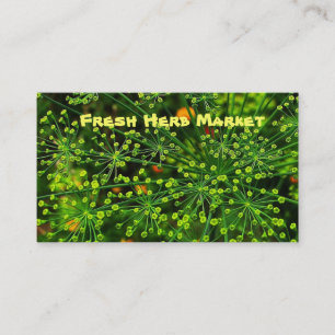 Markt für frische Kräuter Visitenkarte