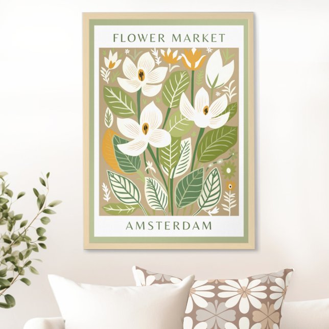 Markt für grüne Blume Poster (Floral Elegance Redefined: Explore our Exclusive Flower Market Prints & Printables)