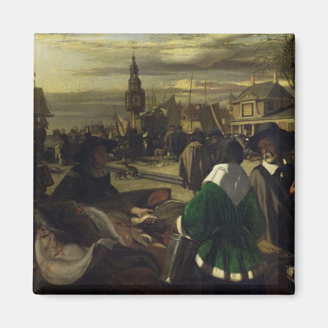 Markt in Den Haag, c.1660 Magnet (Vorne)