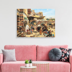 Markt in Jaffa   Gustav Bauernfeind   Leinwand Pri