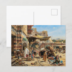 Markt in Jaffa   Gustav Bauernfeind   Postkarte