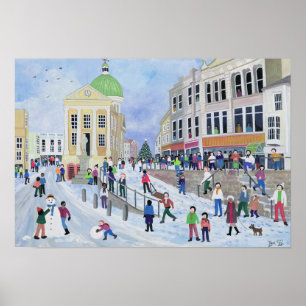 Markt-Jude-Straße Penzance Poster