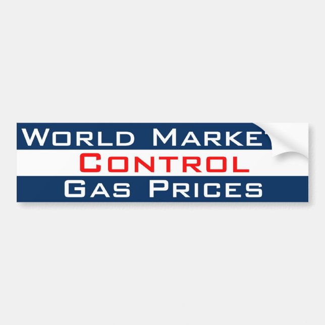 Markt-Kontrollen-Gas Autoaufkleber (Vorne)