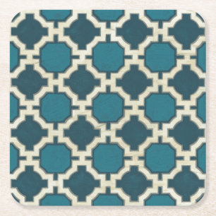 Markt-Motive VI Rechteckiger Pappuntersetzer