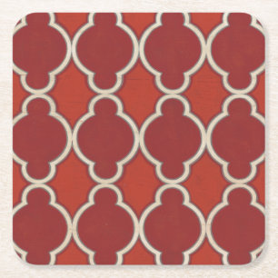 Markt-Motive VII Rechteckiger Pappuntersetzer